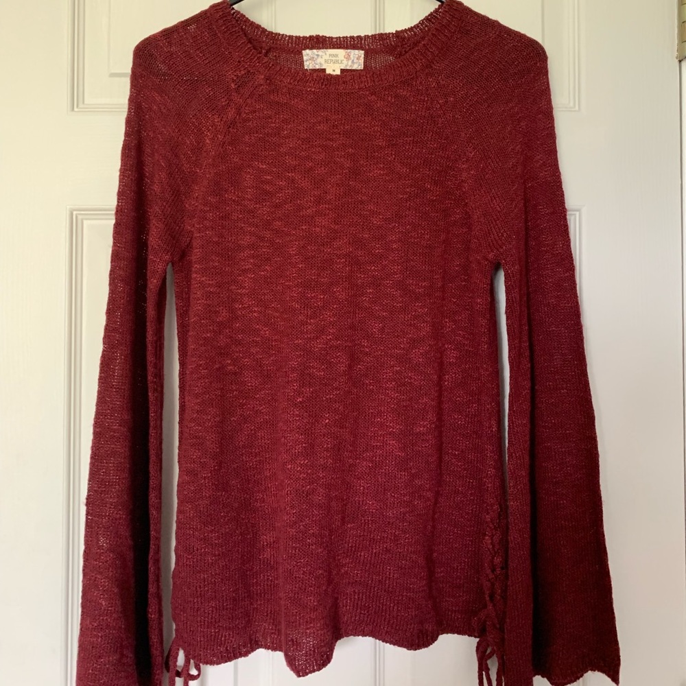 PINK ROSE RED SWEATER
